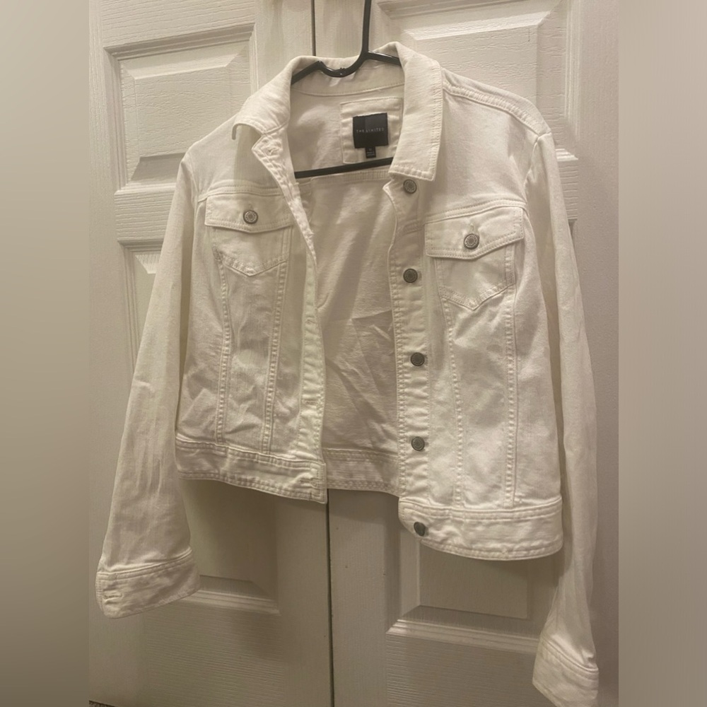 White jean jacket